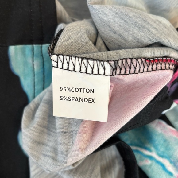 Styleword Black and Floral Spaghetti Strap Sun Dress Size M - Picture 5 of 8